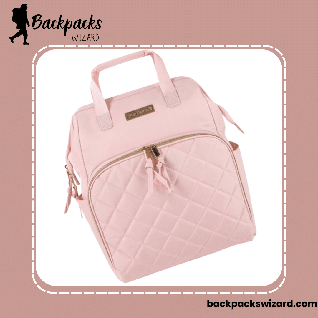 pink color baby diapers backpack