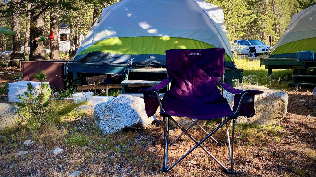 King Kong Chair for ALPS Mountaineering outside a camp