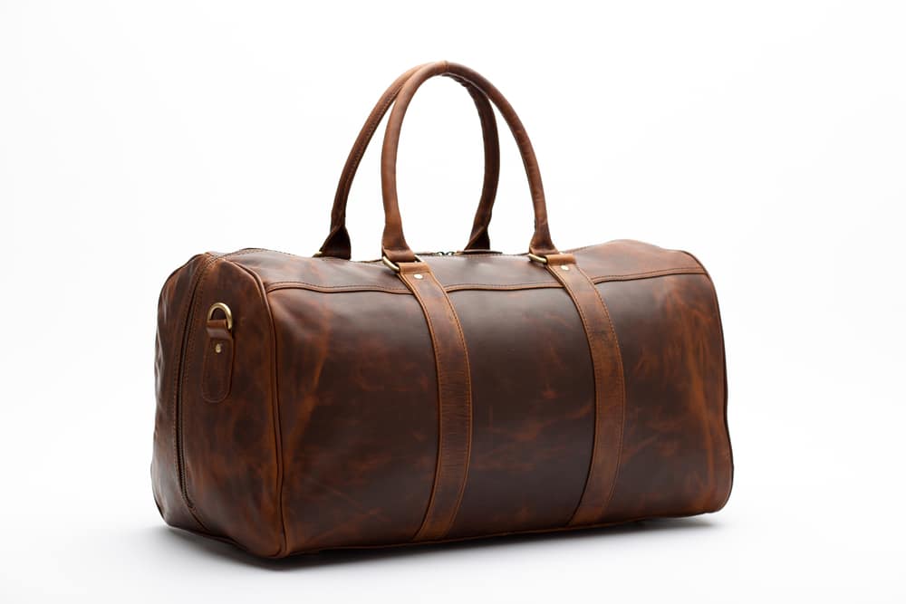 Duffel Bag Travel Case Leather