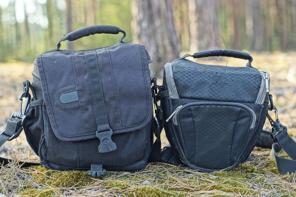 Two Different Black Colored camera backpacks