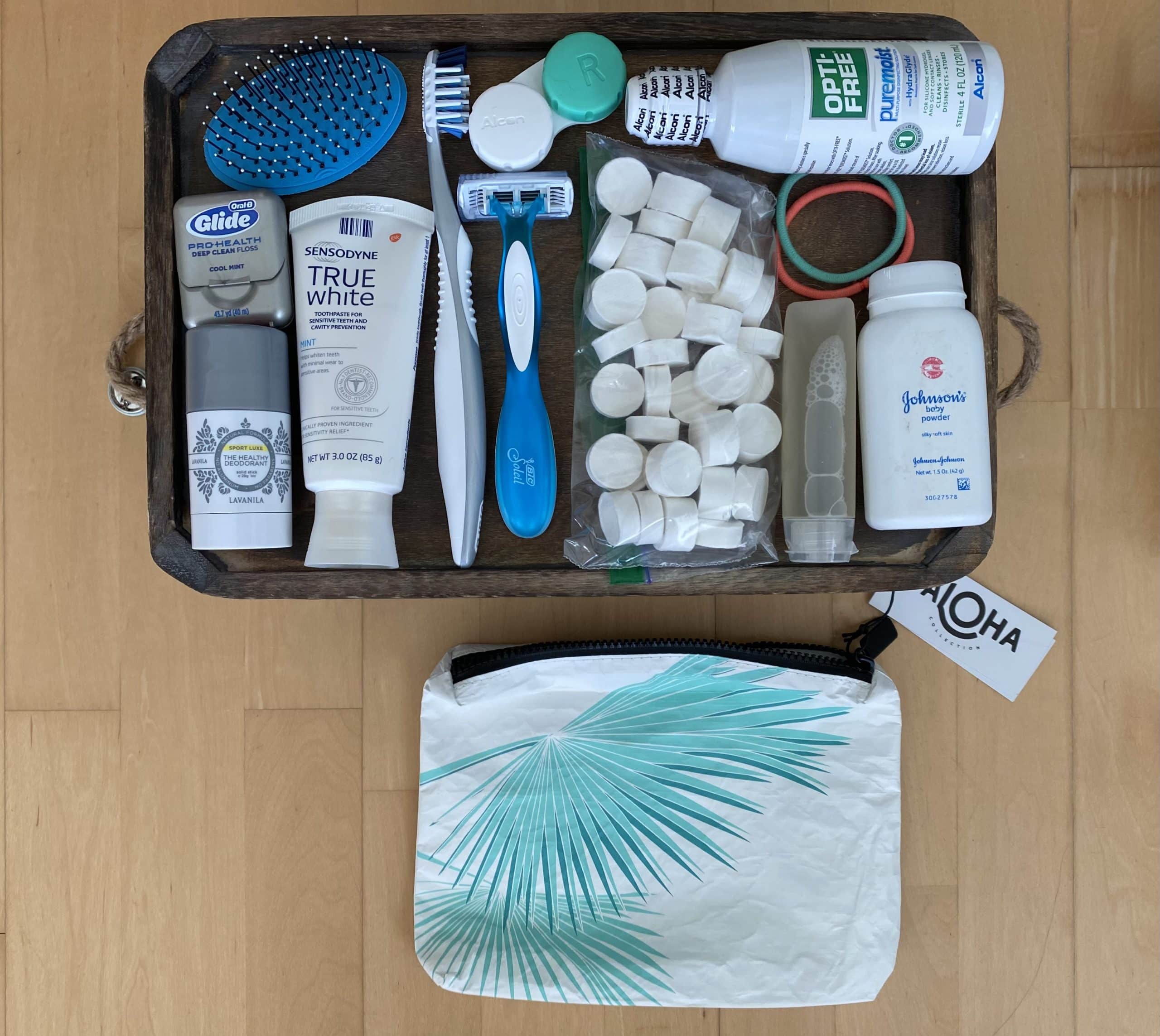 health and hygiene kit in a basket health and hygiene kit in a basket