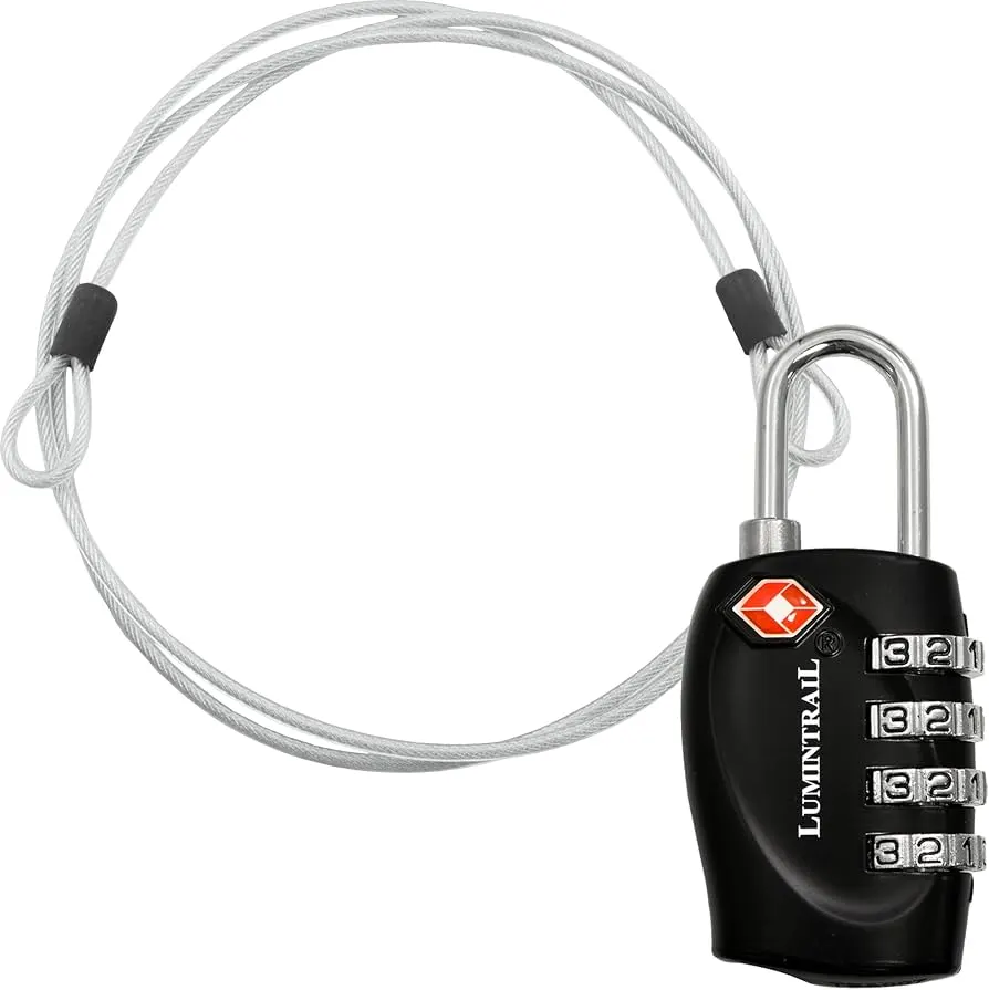 Lumintrail Combination Backpack Lock on a white background