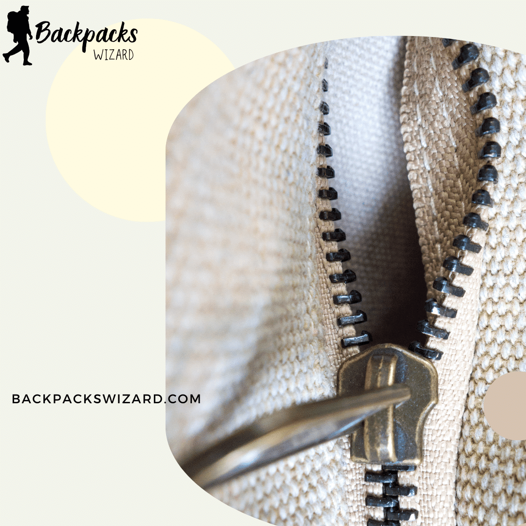 an image of the open zipper an image of the open zipper